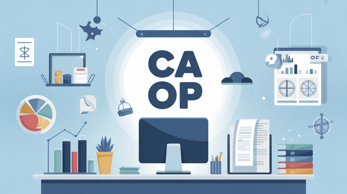 Illustration ca op bureau moderne