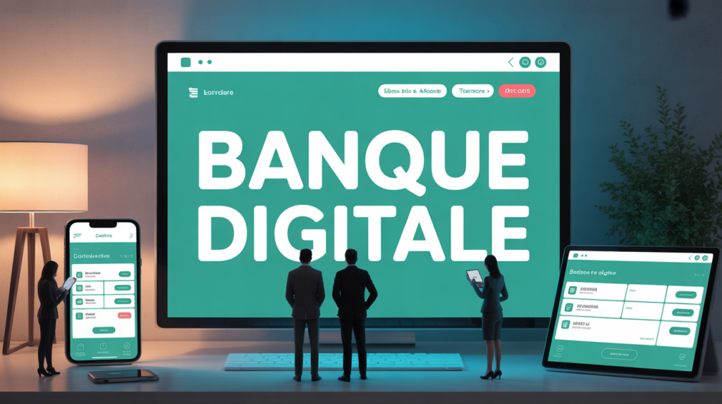 cacentrest banque digitale sur bureau moderne