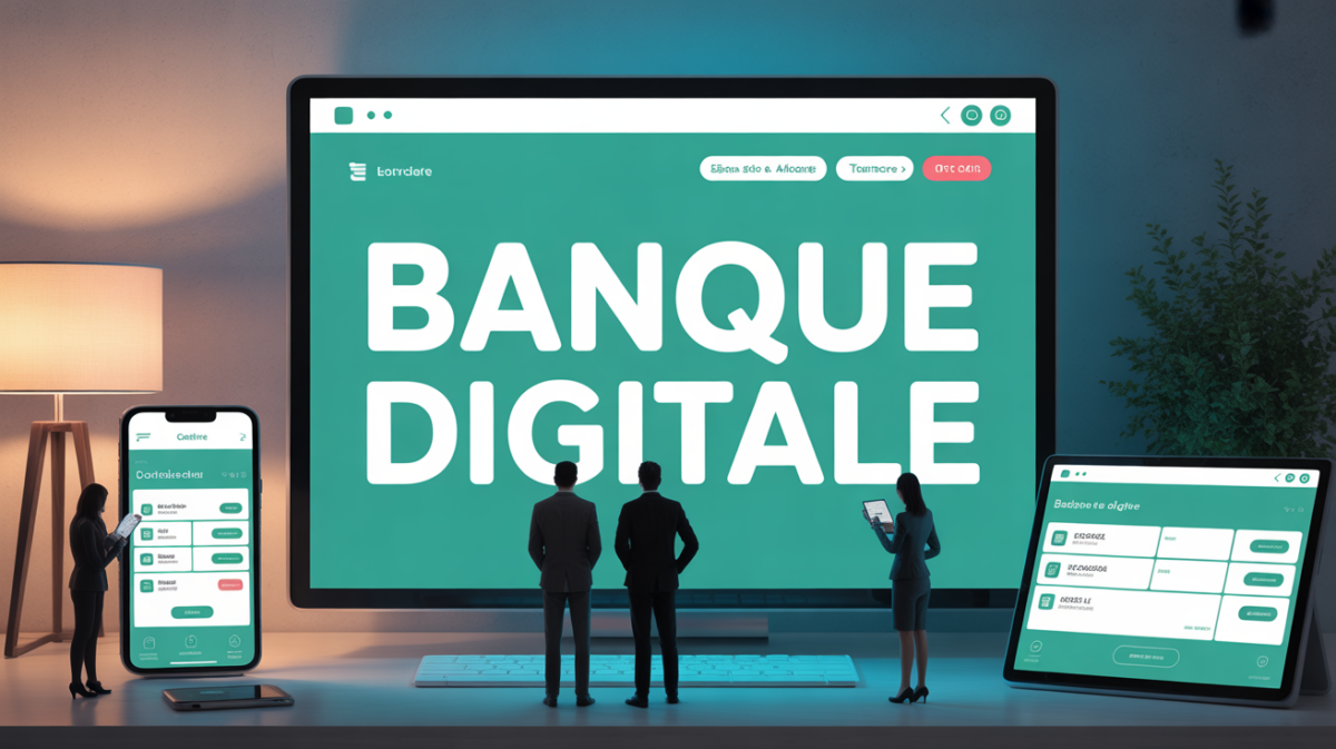 cacentrest banque digitale sur bureau moderne