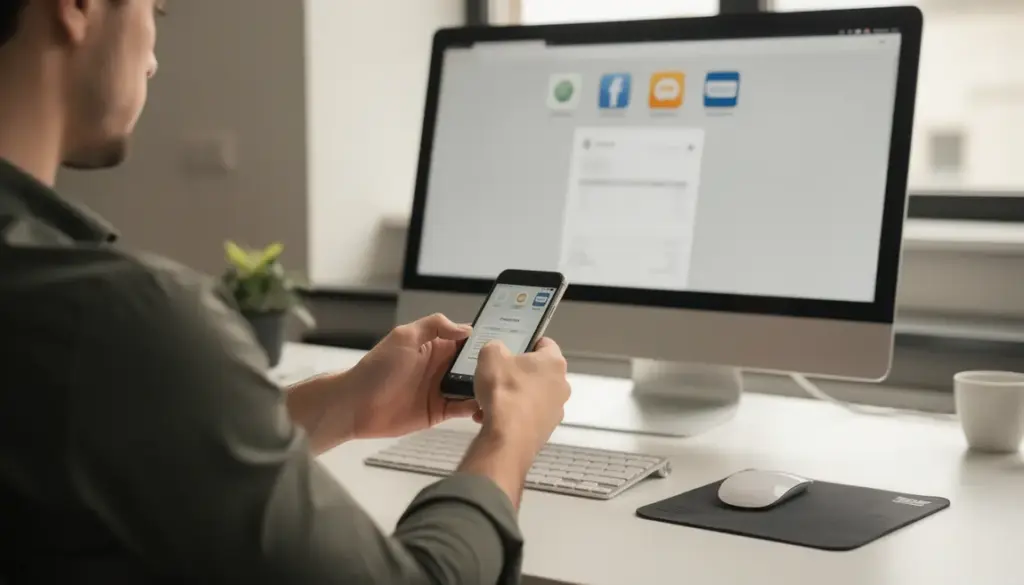 personne utilisant smartphone compte nickel pour paiement facture