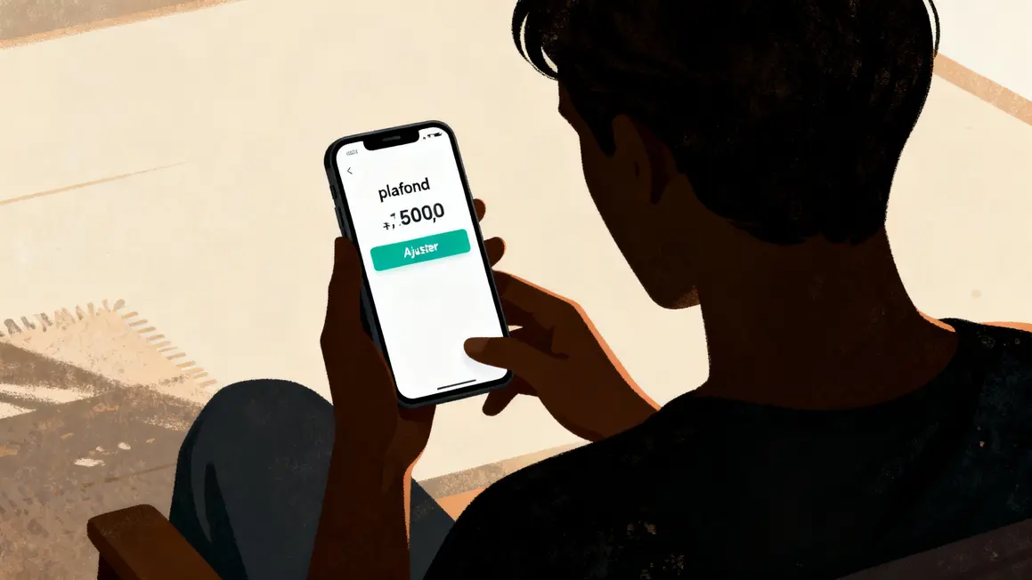 ajuster plafond paiement sans contact avec application bancaire