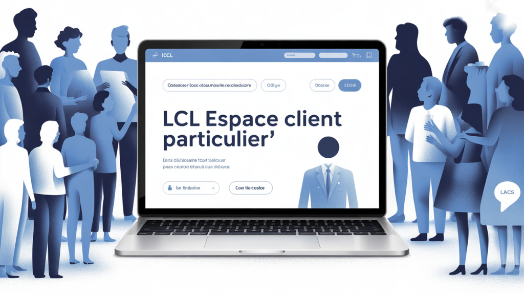 lclparticulier interface banque sécurisée silhouettes