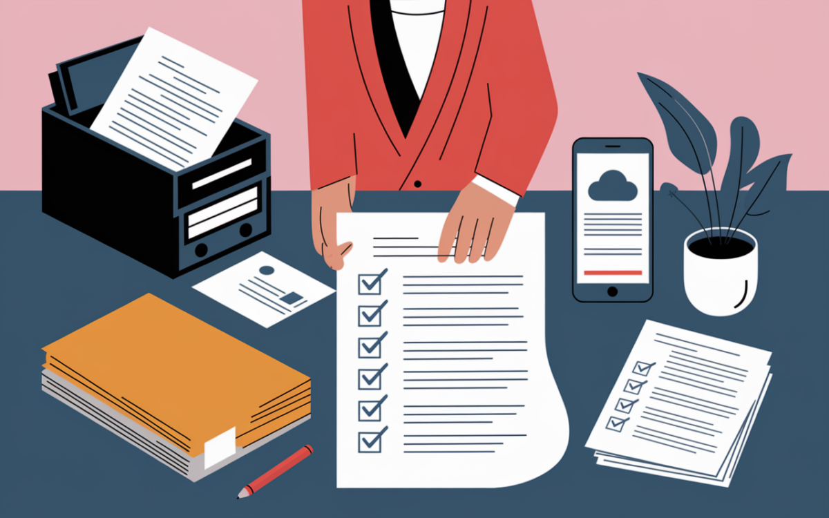 checklist lender processing documents scanner