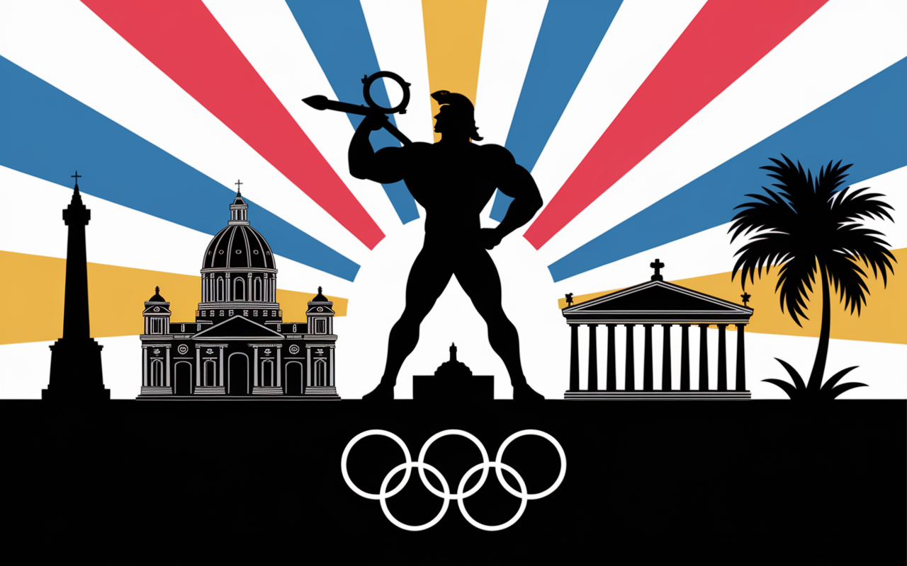 piece 2 euros jo 2024 design hercule symboles