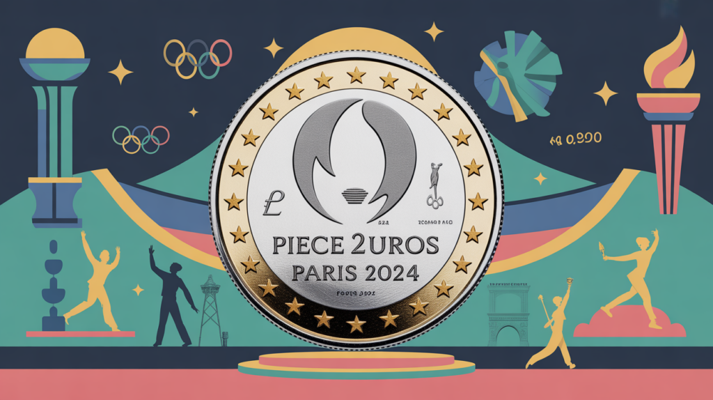 piece 2 euros jo 2024 grande vue symbols olympiques