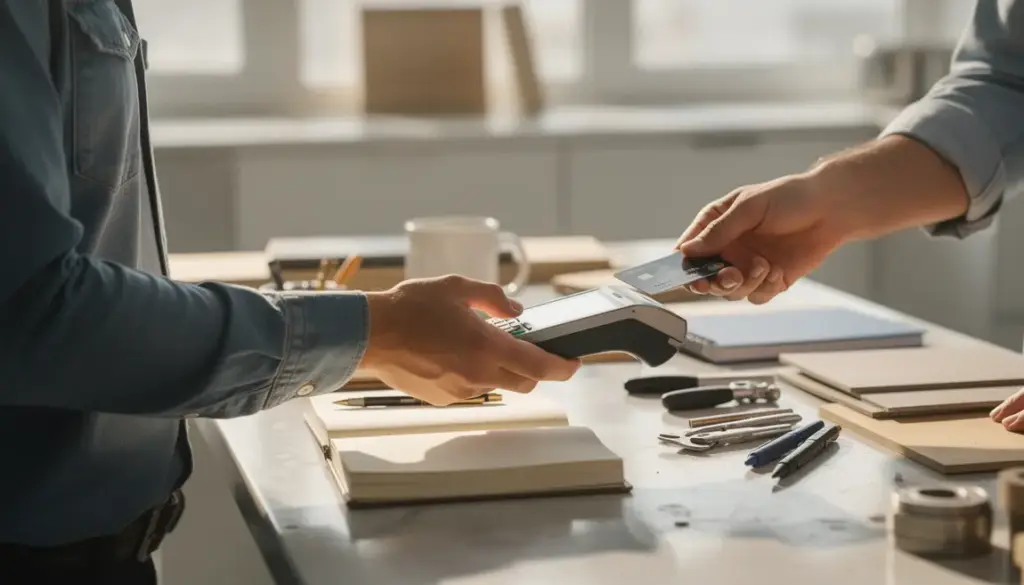 Artisan encaissement carte bancaire terminal mobile
