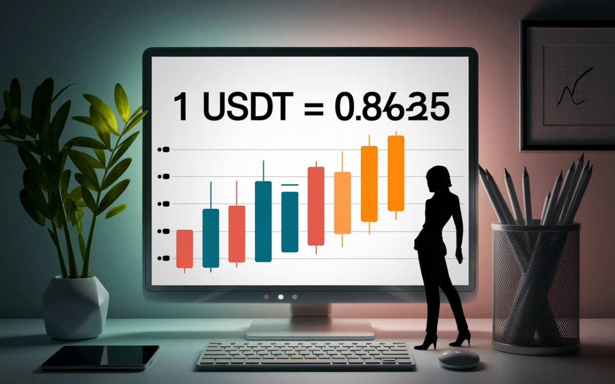 Tableau taux usdt en euro variation