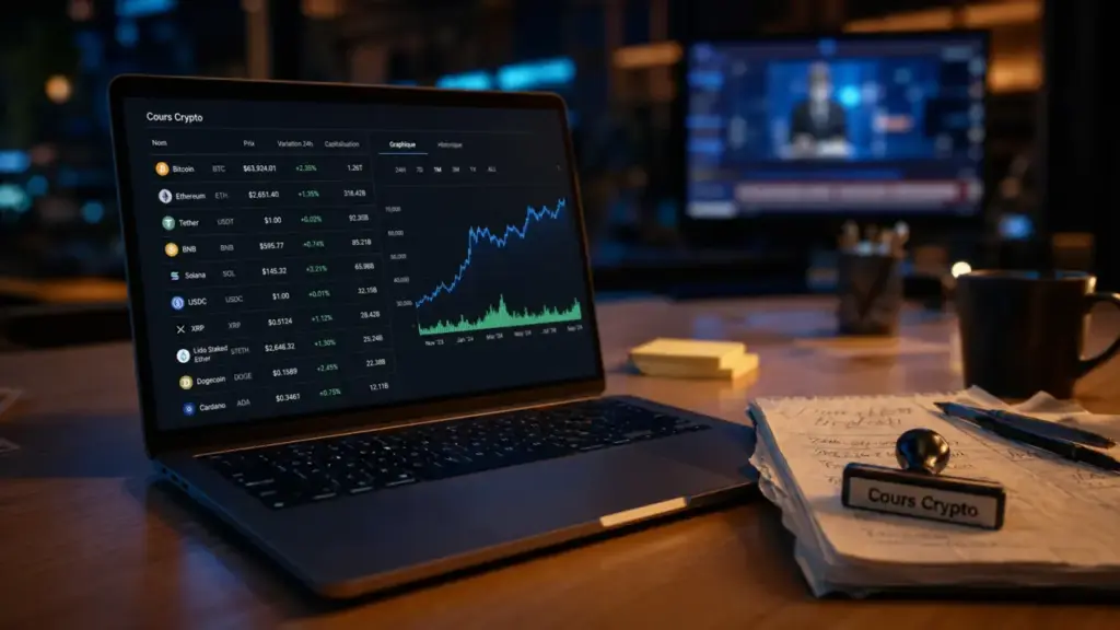 Prix, graphiques et capitalisation : comment lire le cours des crypto sans se tromper